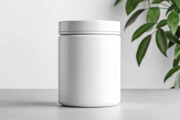 Plastic Bottle Mockup for Nutrition or Cosmetics