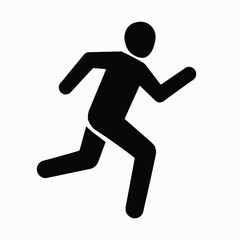 Vector illustration of running man vector illustration of sport