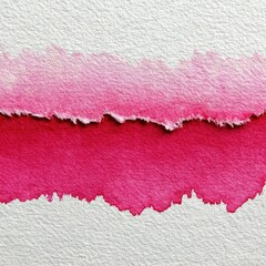 Abstract watercolor wash with torn paper edge