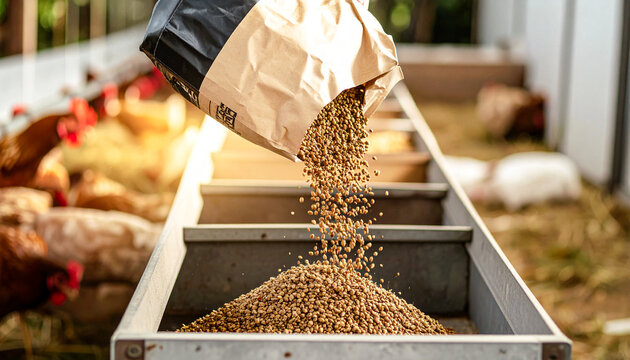 Chicken feed - feeding