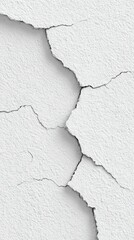 Fototapeta premium Elegant Textured Material Close-Up for Adobe Stock Backgrounds and Creative Design Resources – Close-Up of Cracked White Textured Wall Surface