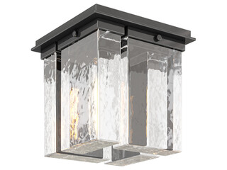 cut out interior modern lamp - with Black background - elegant style -minimal Flush Mount light