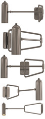 cut out interior modern lamp - with white background - elegant style -minimal Sconce light