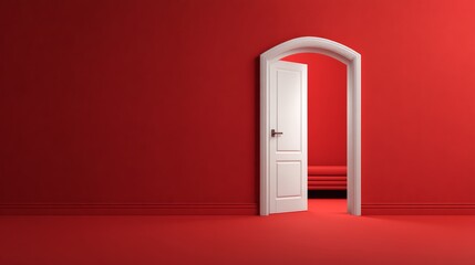 Representing Opportunity and Transition: The open door symbolizes a new beginning, a choice, a path forward, or moving into a different space.
