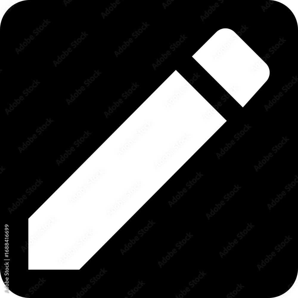 Poster create new item pencil edit button icon for interfaces