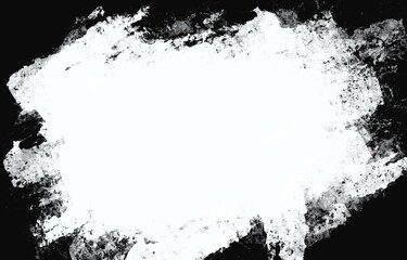 黒と白のブラシストローク抽象背景、荒々しいモノクロデザイン