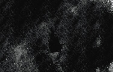 黒背景に煙が漂う汚れた壁のテクスチャ背景