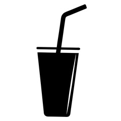Minimalist black silhouette reusable straw vector illustration for modern eco and commercial design,
Reusable straw vector illustration,
Minimal eco drinking straw icon,
Clean black reusable straw ill