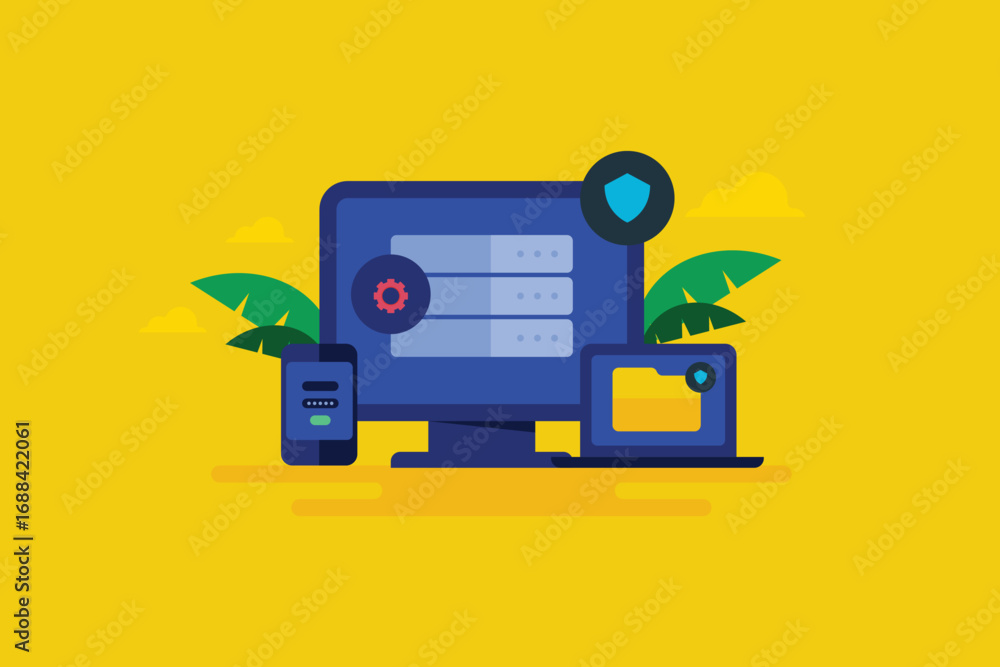 Aufkleber secure login system, data encryption and synchronised digital device security for online server prot
