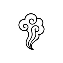 traditional asian cloud  ornament vector illustration.