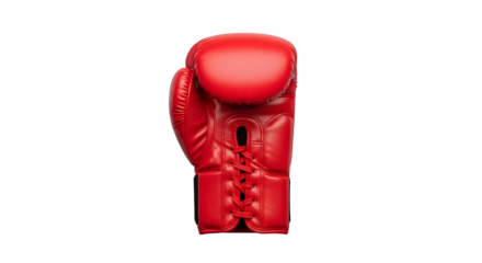 Classic red boxing glove sports gear protective equipment training accessory