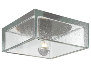 cut out interior modern lamp - with white background - elegant style -minimal Flush Mount light