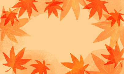 シンプルな秋イメージの背景
