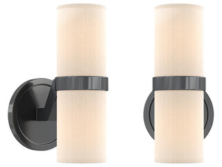 cut out interior modern lamp - with white background - elegant style -minimal Sconce light