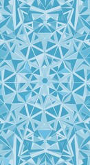 Captivating light blue geometric patterns, symmetrical shapes design