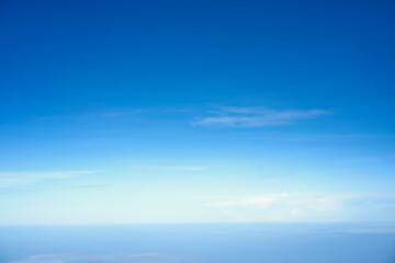 Fototapeta premium Clear blue sky with high cloud on the plan for background.