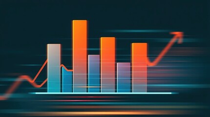 Upward Trend Bar Chart Growth.
