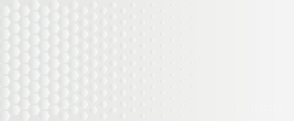 White hexagon pattern, abstract golf ball texture, honeycomb 3d backround. Vector illustration