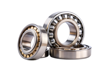 Set of three different sized bearings