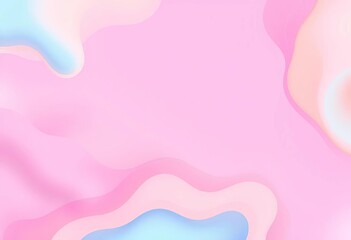 Obraz premium Pastel geometric shapes and fluid gradients create a cute, minimalist background ideal for social media or print, background, liquid color