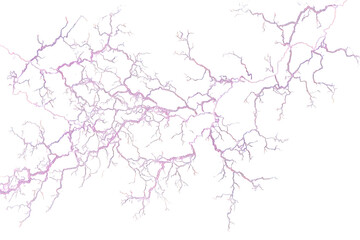 Abstract Pink and Purple Network on Black Background