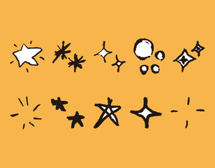 星　キラキラ　飾り　光