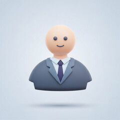 Businessman Vector Icon: Professional Male Executive for Corporate Branding, Presentations, and Professional Profiles