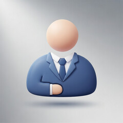 Businessman Vector Icon: Professional Male Executive for Corporate Branding, Presentations, and Professional Profiles