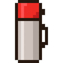 Pixel Travel Bottle Icon