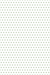 Seamless pattern of  green polka dot in white background..
