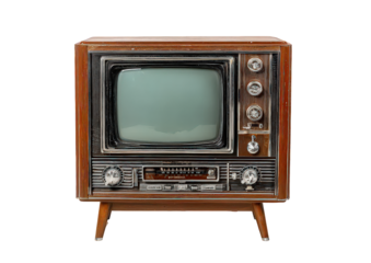 Vintage Wooden Television Set with Retro Design
