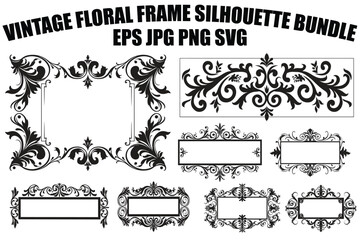 Elegant Wedding Frame Silhouettes