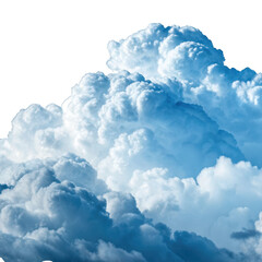 Naklejka premium Fluffy cumulus cloud isolated on transparent background