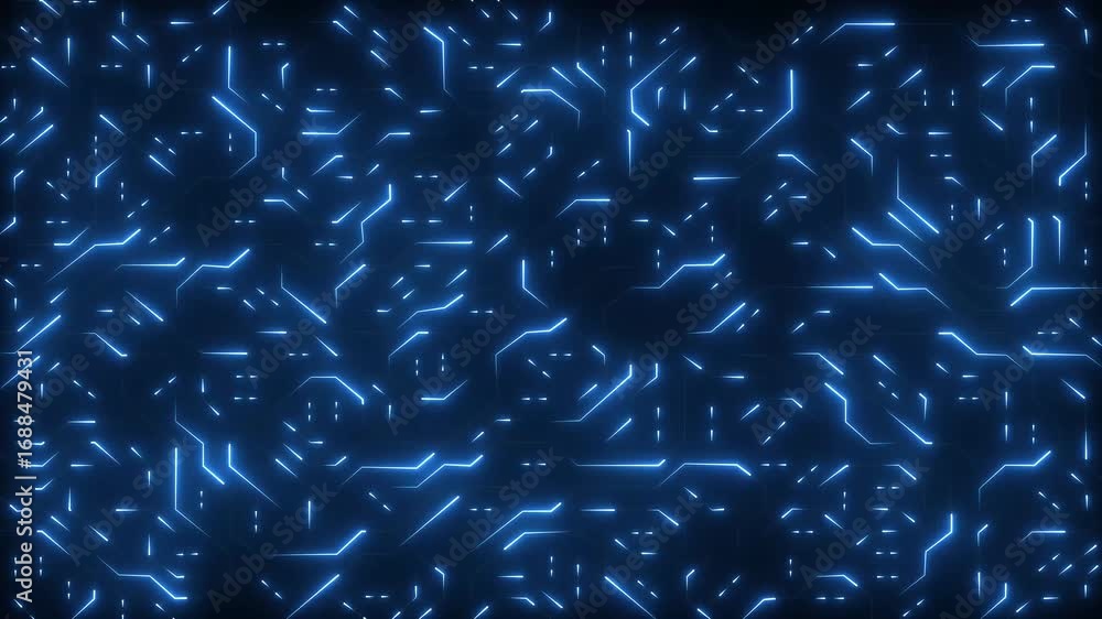 Poster animated futuristic neon circuit board technology background with alpha transparency futuristic proc