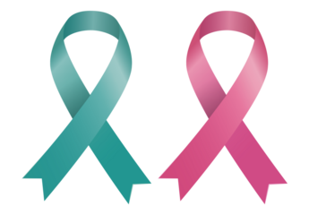 breast cancer awareness month, waving ribbon isolated with clipping path on white background. mother and world cancer day concept
