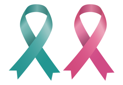 breast cancer awareness month, waving ribbon isolated with clipping path on white background. mother and world cancer day concept
