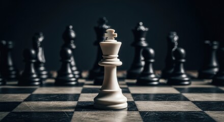 Strategic Chess Battle King Confrontation Board Game Classic