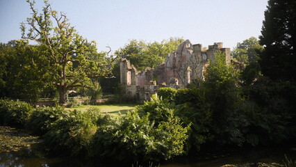 A landscape scene showcasing landscape, architecture and building, captured in film style.