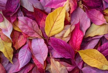 Autumn leaves, vibrant colors