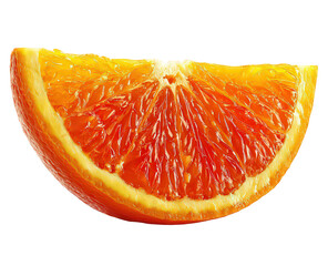 Orange Slice on Black Background