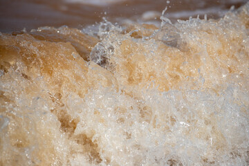 Close-up of splashing water waves for Wallpaper