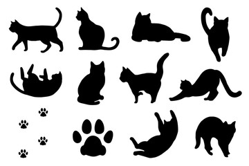 猫のいろんなポーズセット