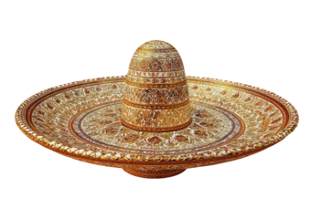 Ornate Golden Disc with Central Sphere