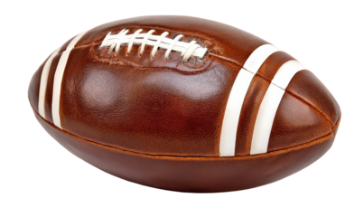 Brown And White Glitter Football