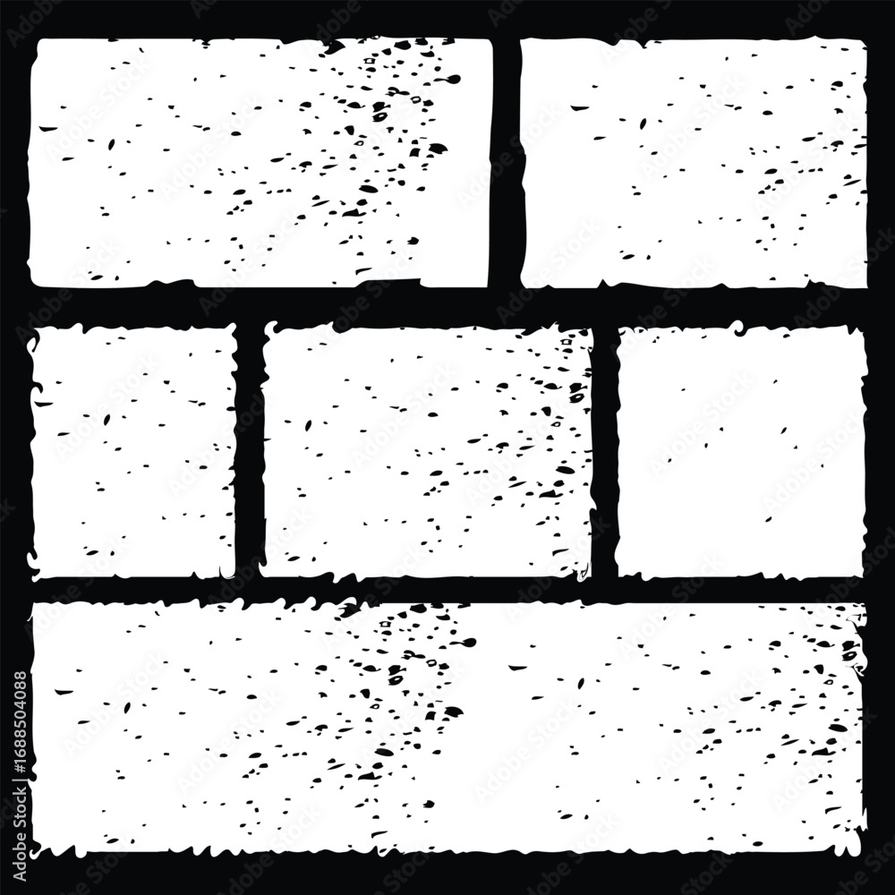 Poster hand drawn brushstroke text boxes. thick vector lines. Rough grunge rectangle, circle, square paint texture. Sketch ink rectangle textbox