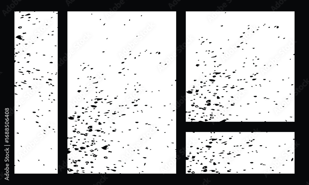 Poster hand drawn brushstroke text boxes. thick vector lines. rough grunge rectangle, circle, square paint 