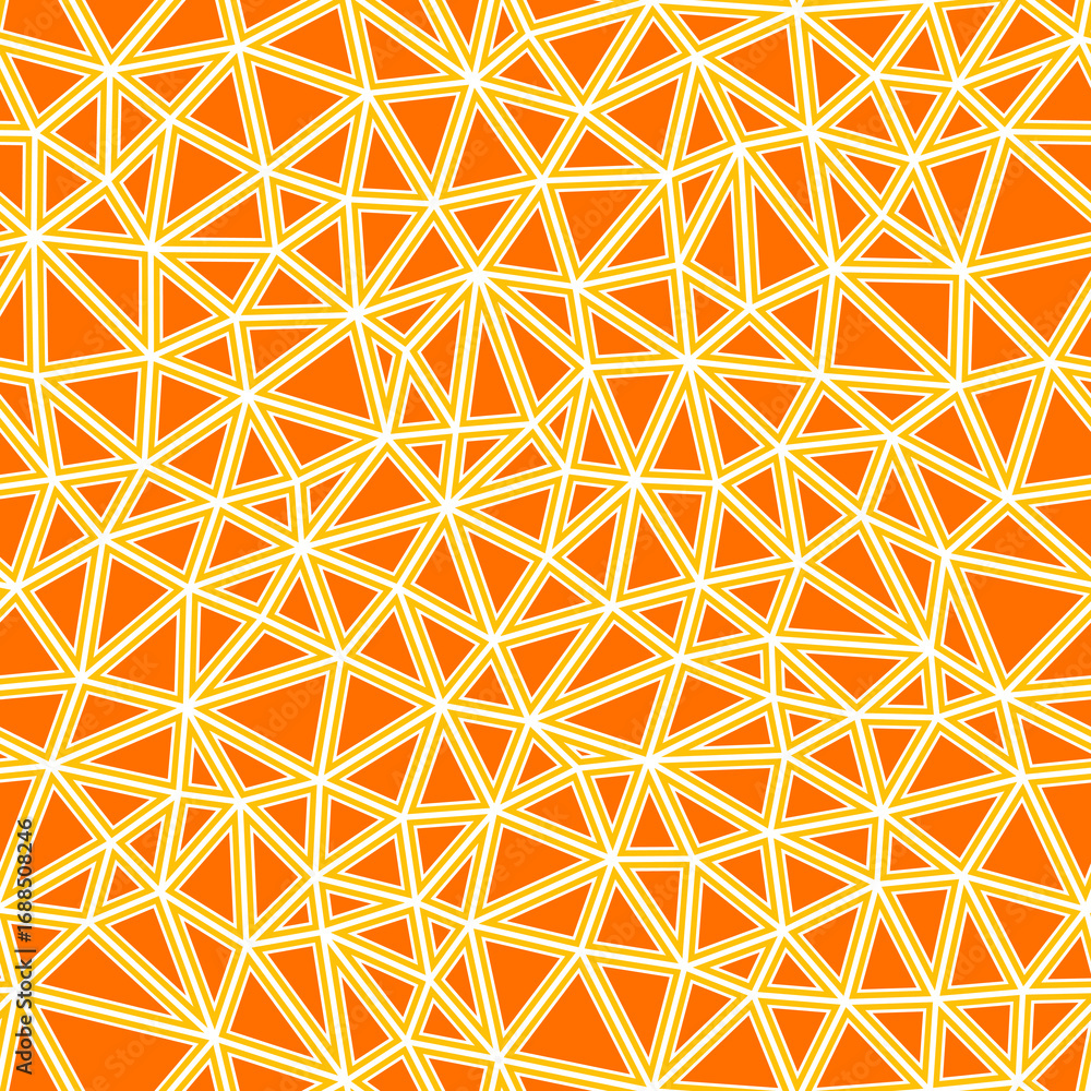Poster triangles background. small triangles size. solid shapes in frames. single color tone style. repeata