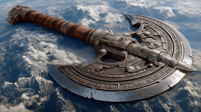 "Creation Weapon Tomb・Cross-Civilization Divine Power Carriers" | Pangu's Axe, Marduk's Wind-Spear, Thor's Hammer, Indra's Vajra in Lava Core; Creation Inscriptions on Weapons