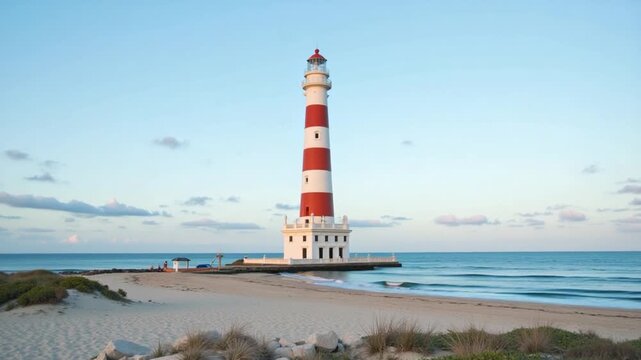 lighthouse on the beach in Australia