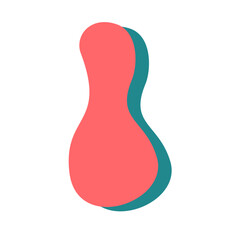 Graphic of the Letter number with Shadow Effect